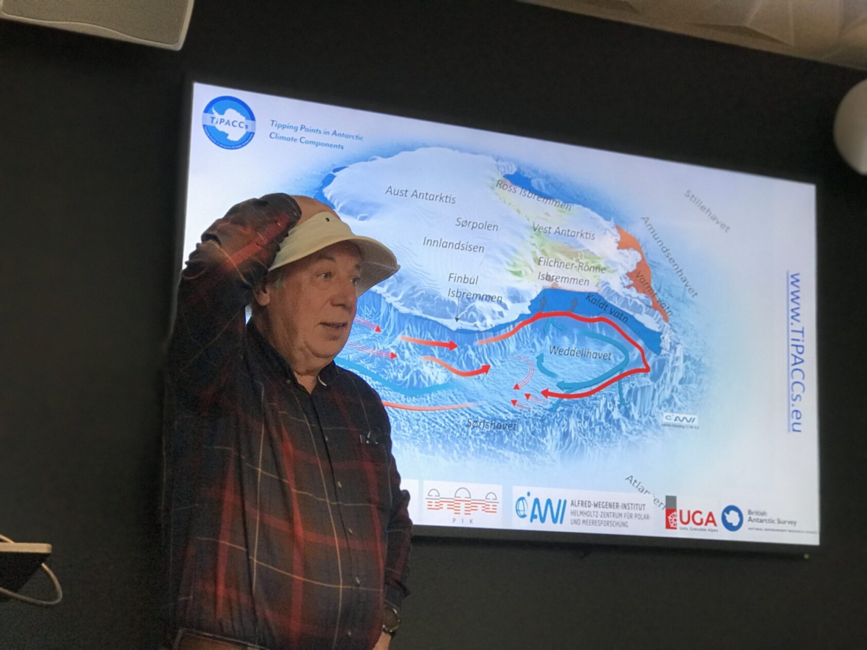 , Svein Østerhus, klimaforsker NORCE fra kick-off med prosjektet TiPPACs høsten 2019., IMG 5476, , 