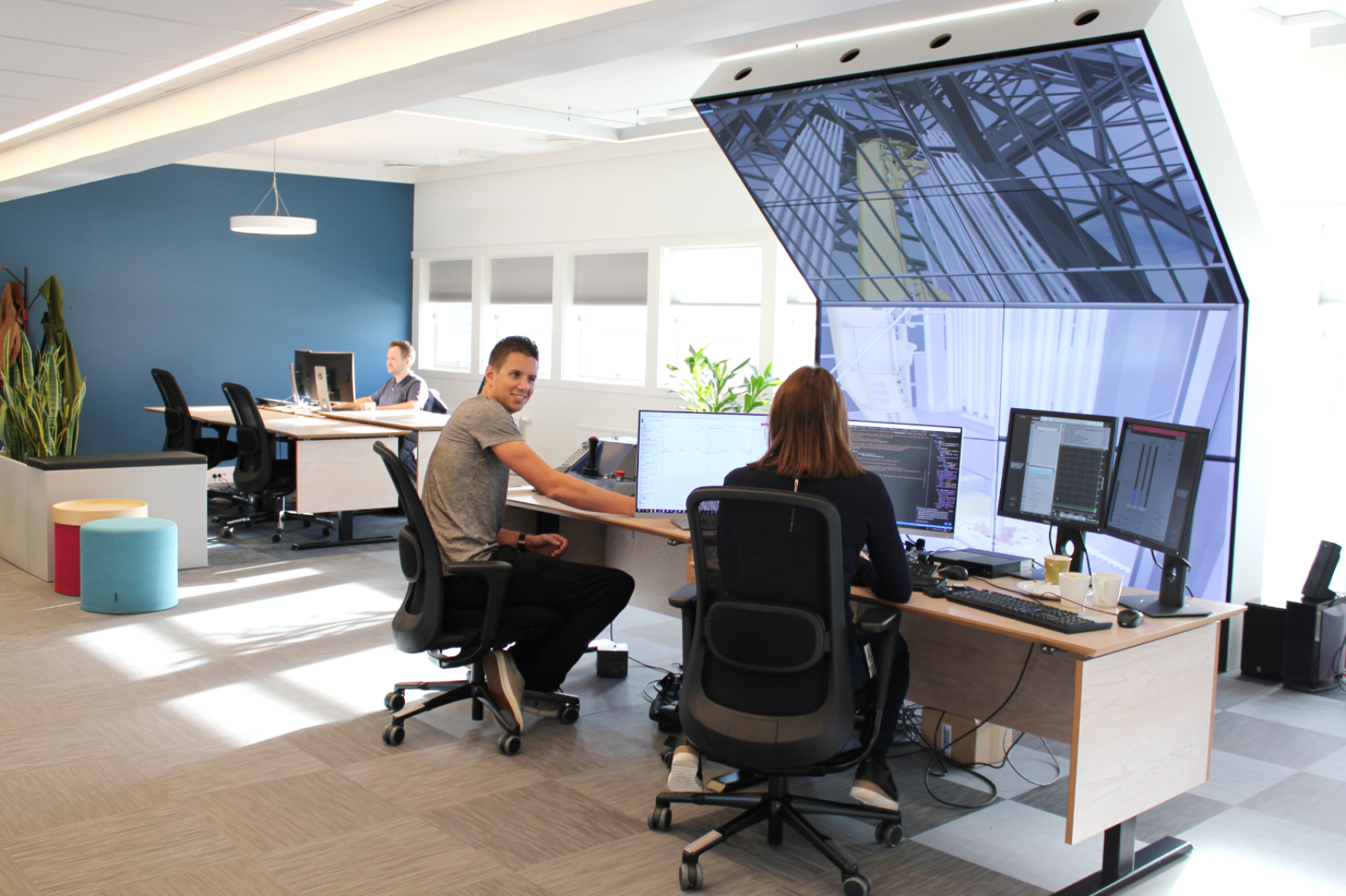 Foto: Andreas Graven, NORCE sitt virtuelle miljø har vært sentral for at teknologisk nyvinning tar steget fra forskningsverktøy til produkt. Cayeux har vært opphavsmannen bak OpenLab som har fått plass på Forskningsrådet sitt veikart over nasjonale forskningsinfrastrukturer., Open Lab 02, , 